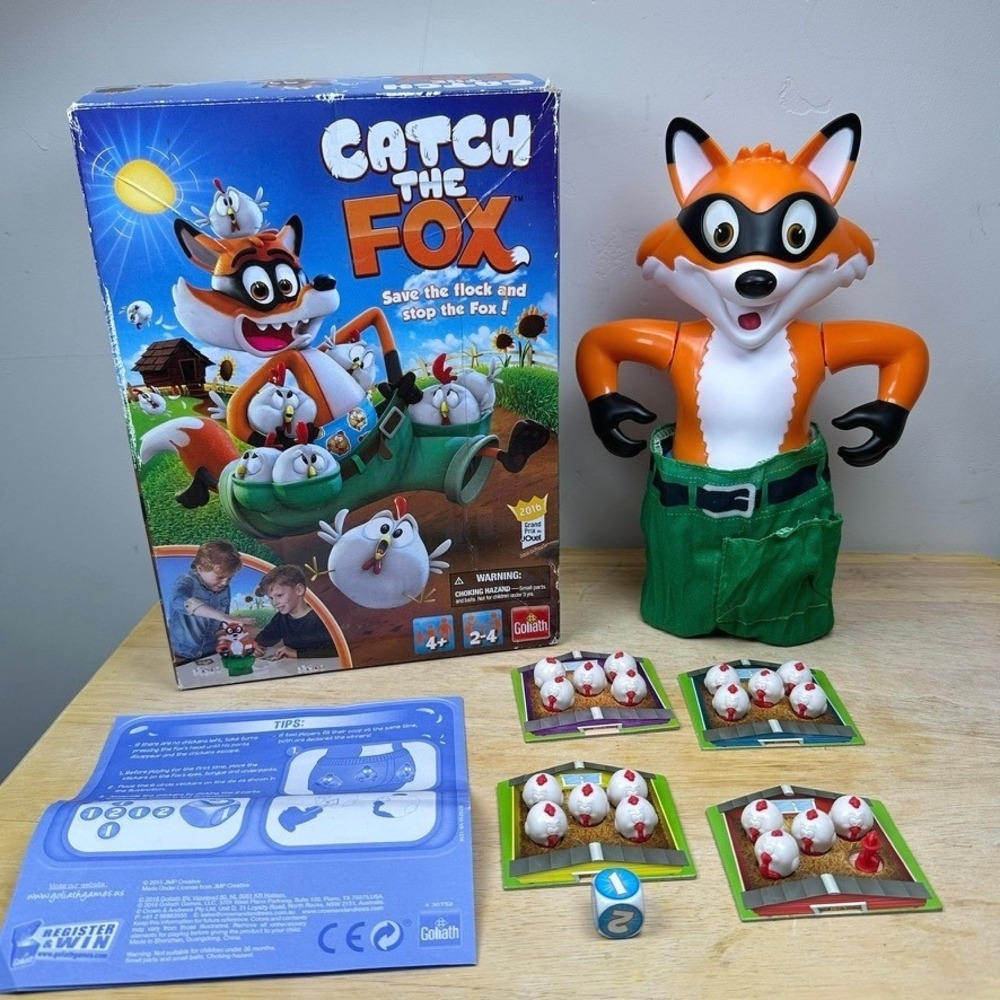 Catch the Fox WORKS 99% COMPLETE w/‎ Original Box Goliath 2015 Kids Children